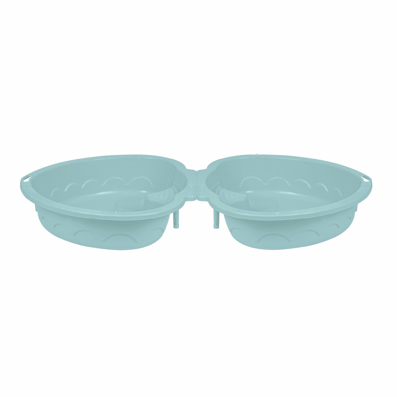 Chad Valley Double Heart Sand & Water Pit - Blue