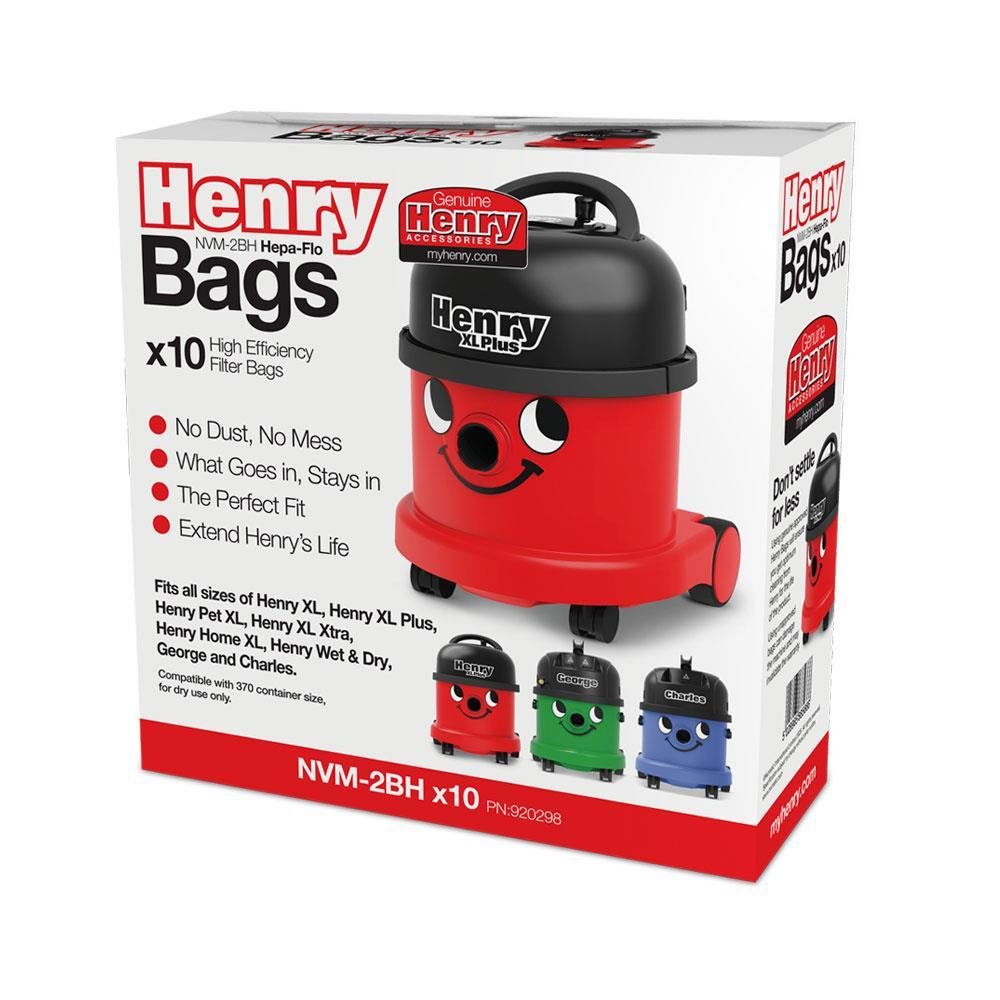 Henry HepaFlo Vacuum Cleaner XL Filter Dust Bags -Pack of 10