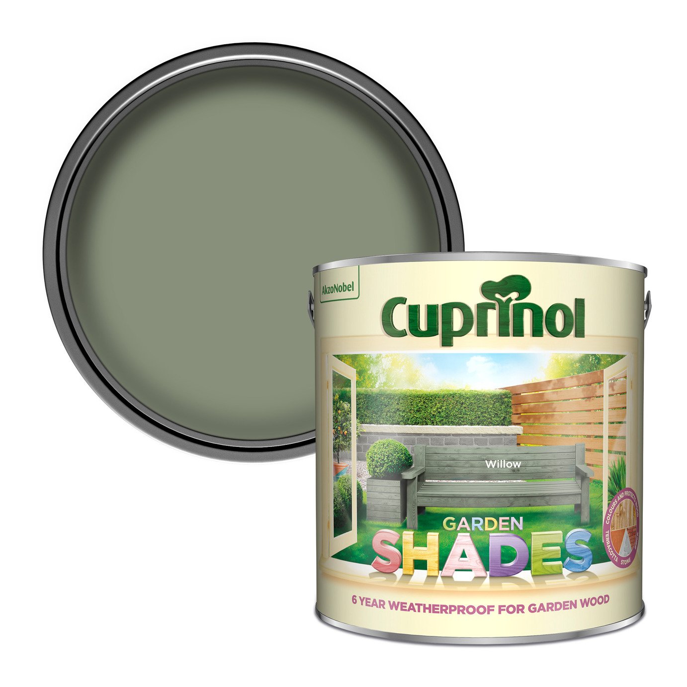 Cuprinol Garden Shades Garden Paint-Willow-2.5L