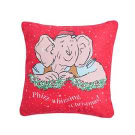 The BFG Cushion - Red & Cream - 40x40cm