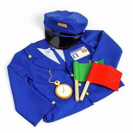BIGJIGS Toys Train Conductor Dress-Up Set