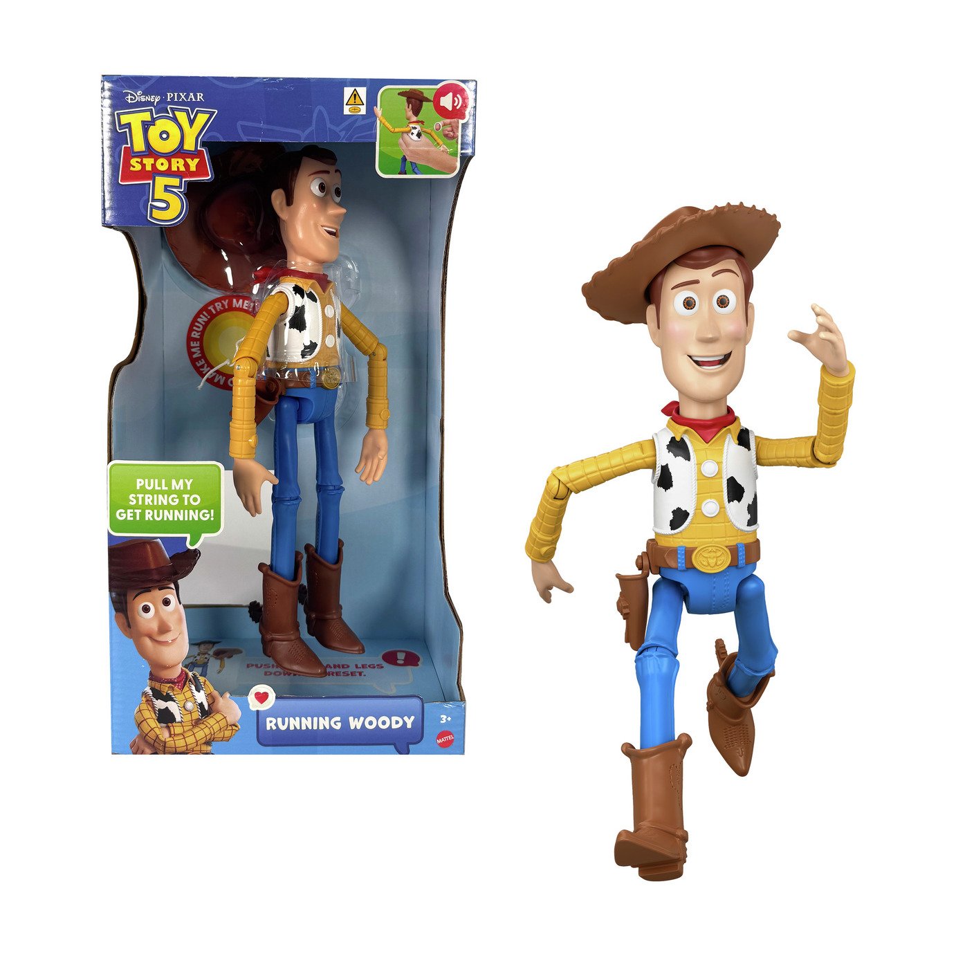 Disney & Pixar Toy Story 5 Running Woody Action Figure