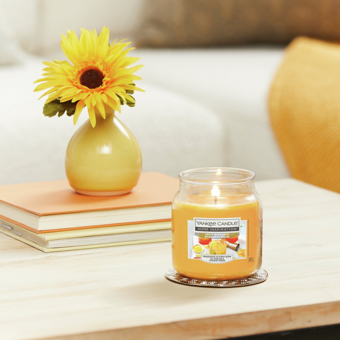 Yankee Candle Medium Scented Jar Candle - Zesty Margarita