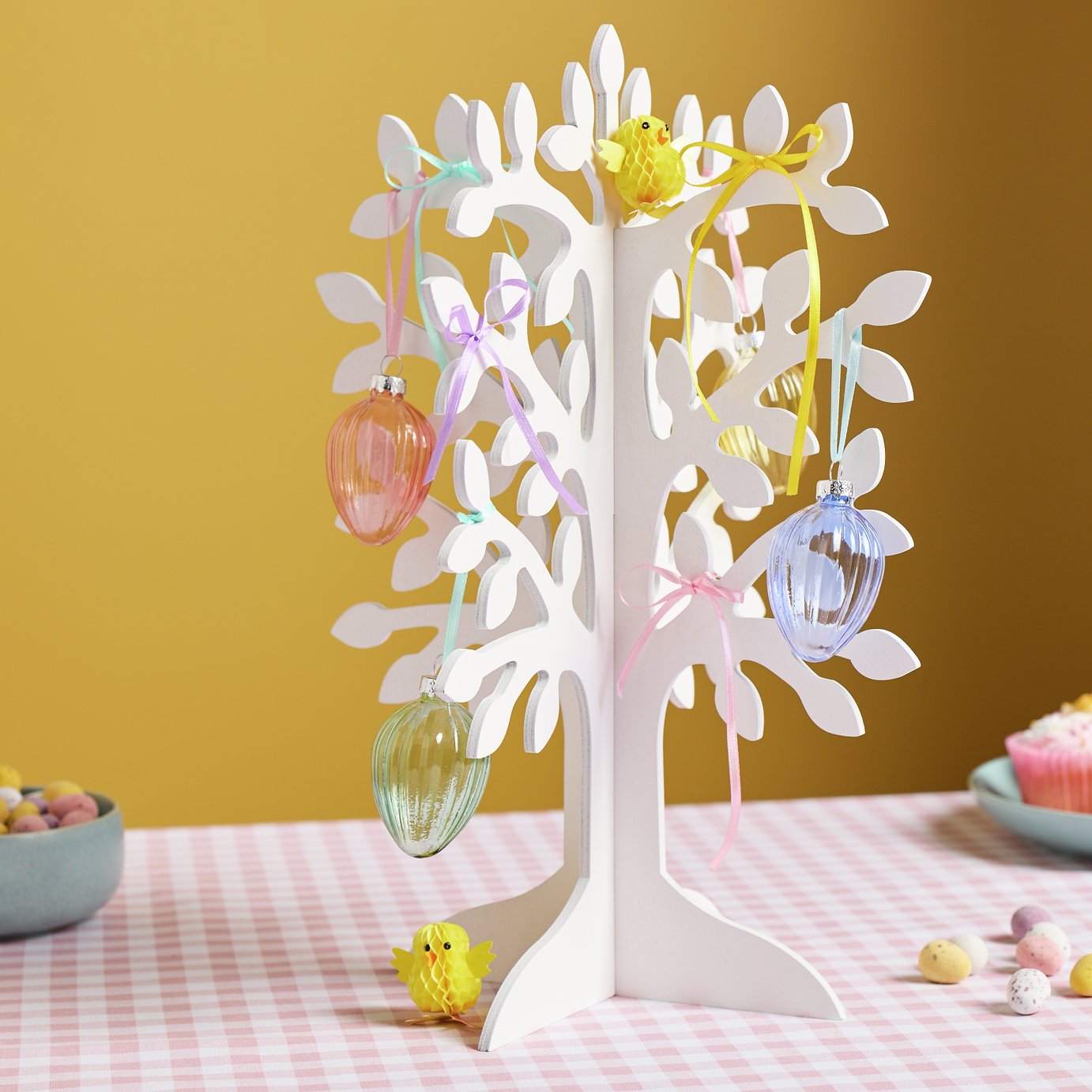 Argos Home White Wooden Easter Tree
