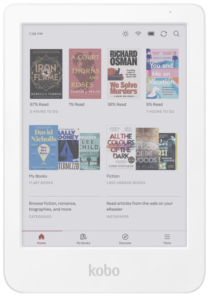 Kobo Clara Colour Wi-Fi & Bluetooth 16GB E-Reader - White
