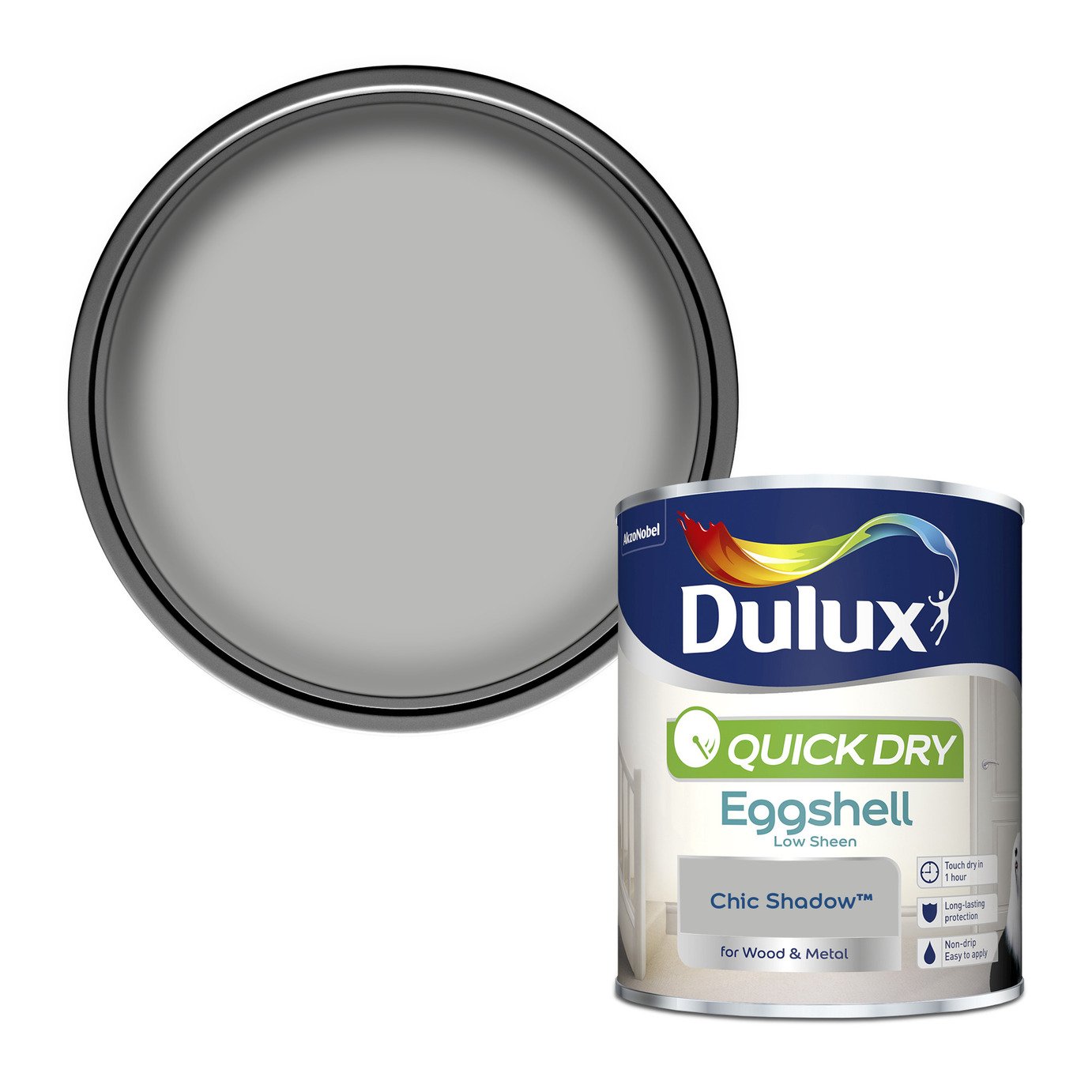 Dulux Quick Dry Eggshell Chic Shadow – 750ml