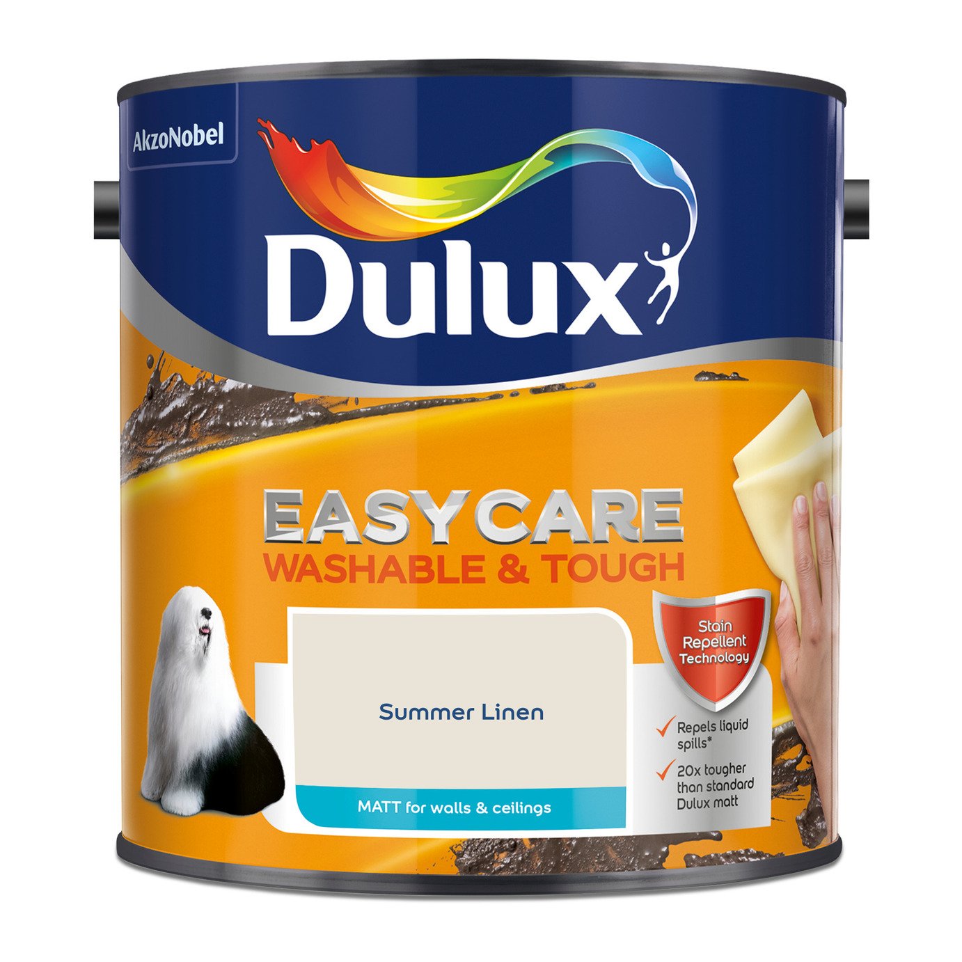Dulux Easycare Washable & Tough Paint Summer Linen - 2.5L