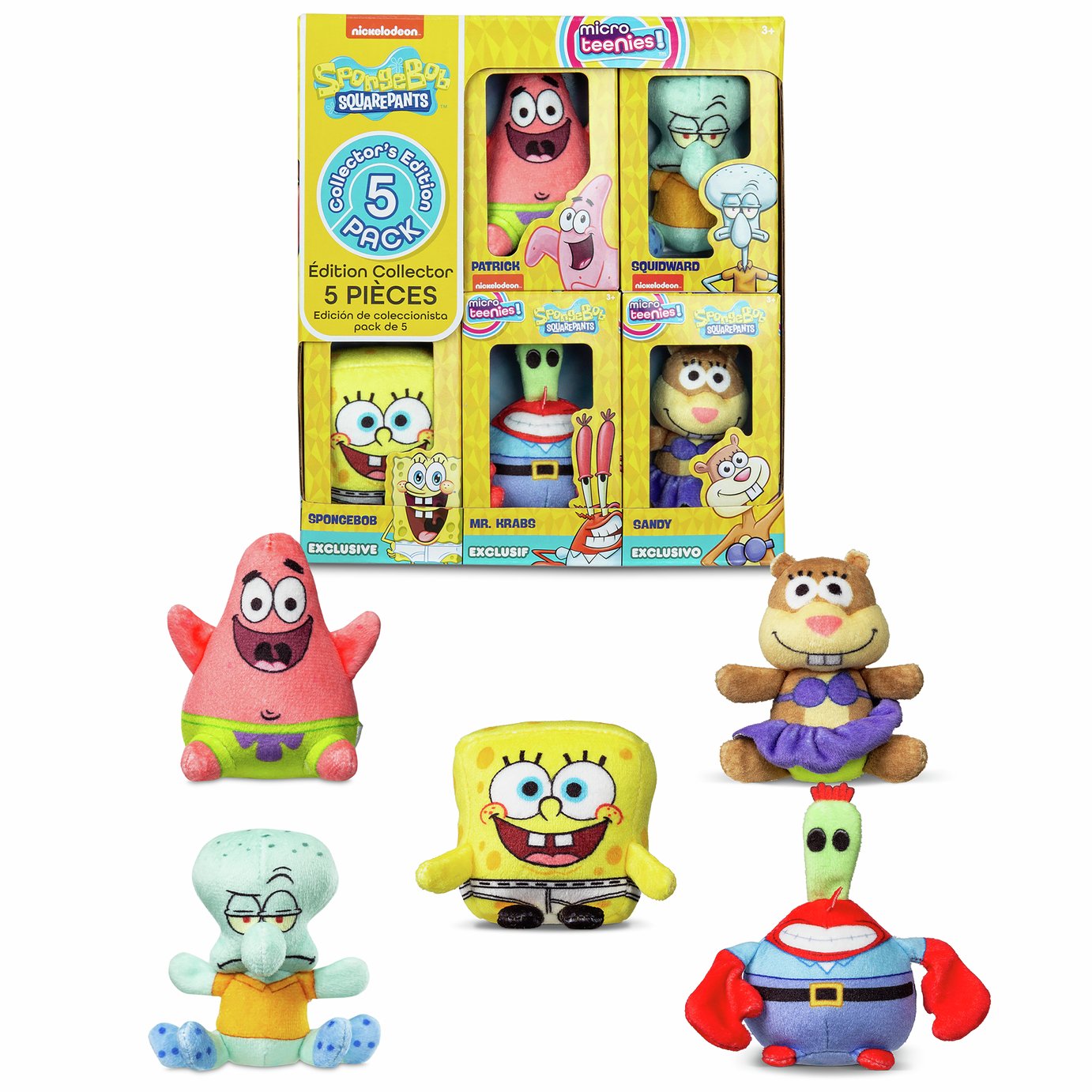 Micro Teenies SpongeBob SqaurePants - Pack of 5