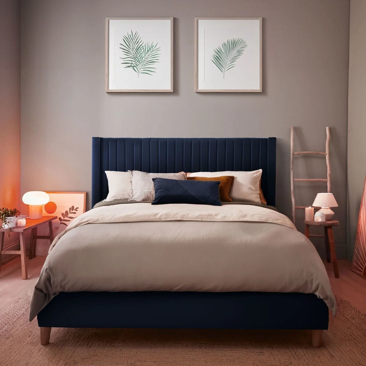 Silentnight Slumber Fabric Superking Headboard - Blue