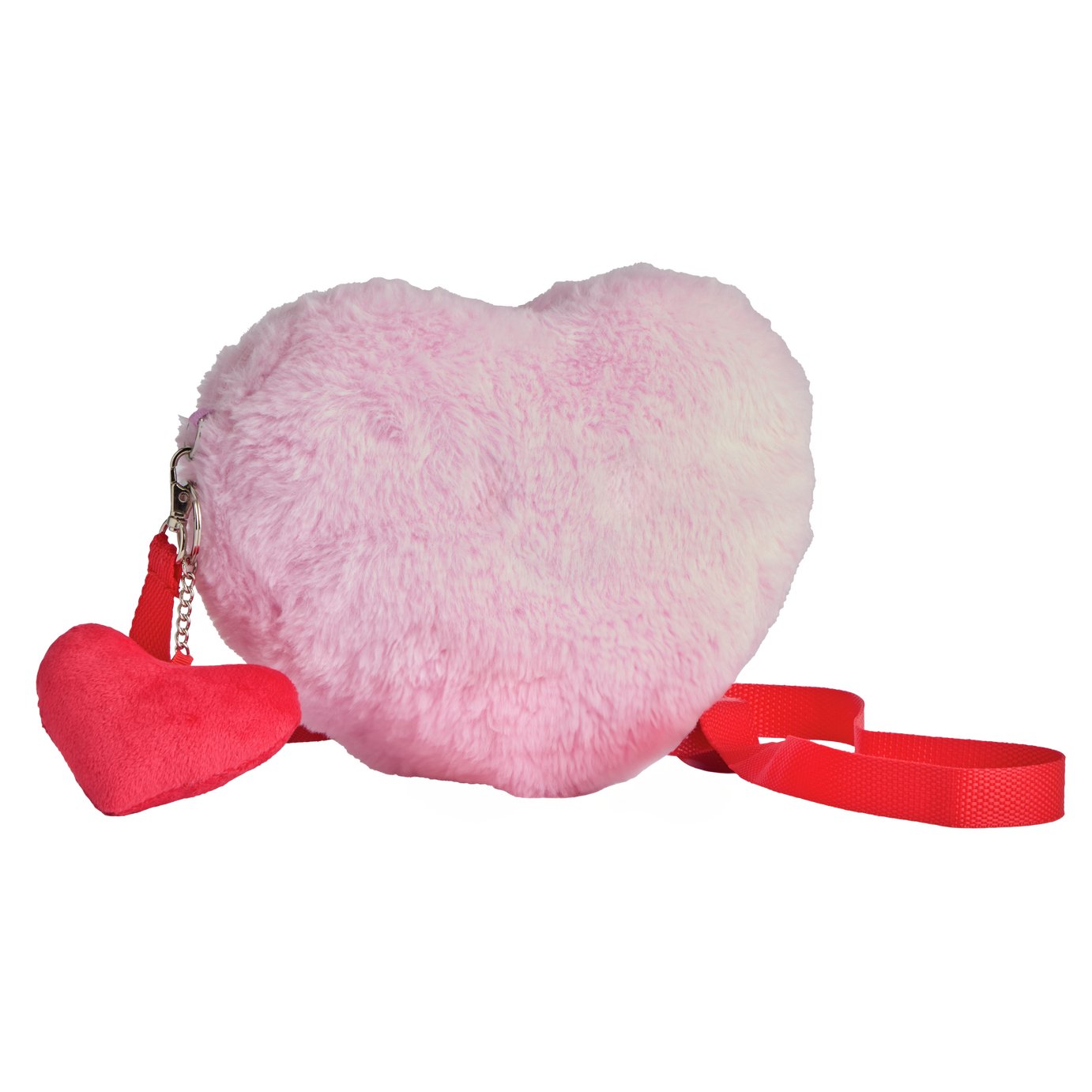 Argos Home Pink Heart Plush Bag
