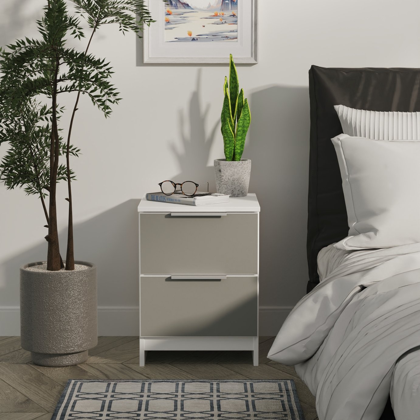 Welcome Orillia 2 Drawer Bedside Table