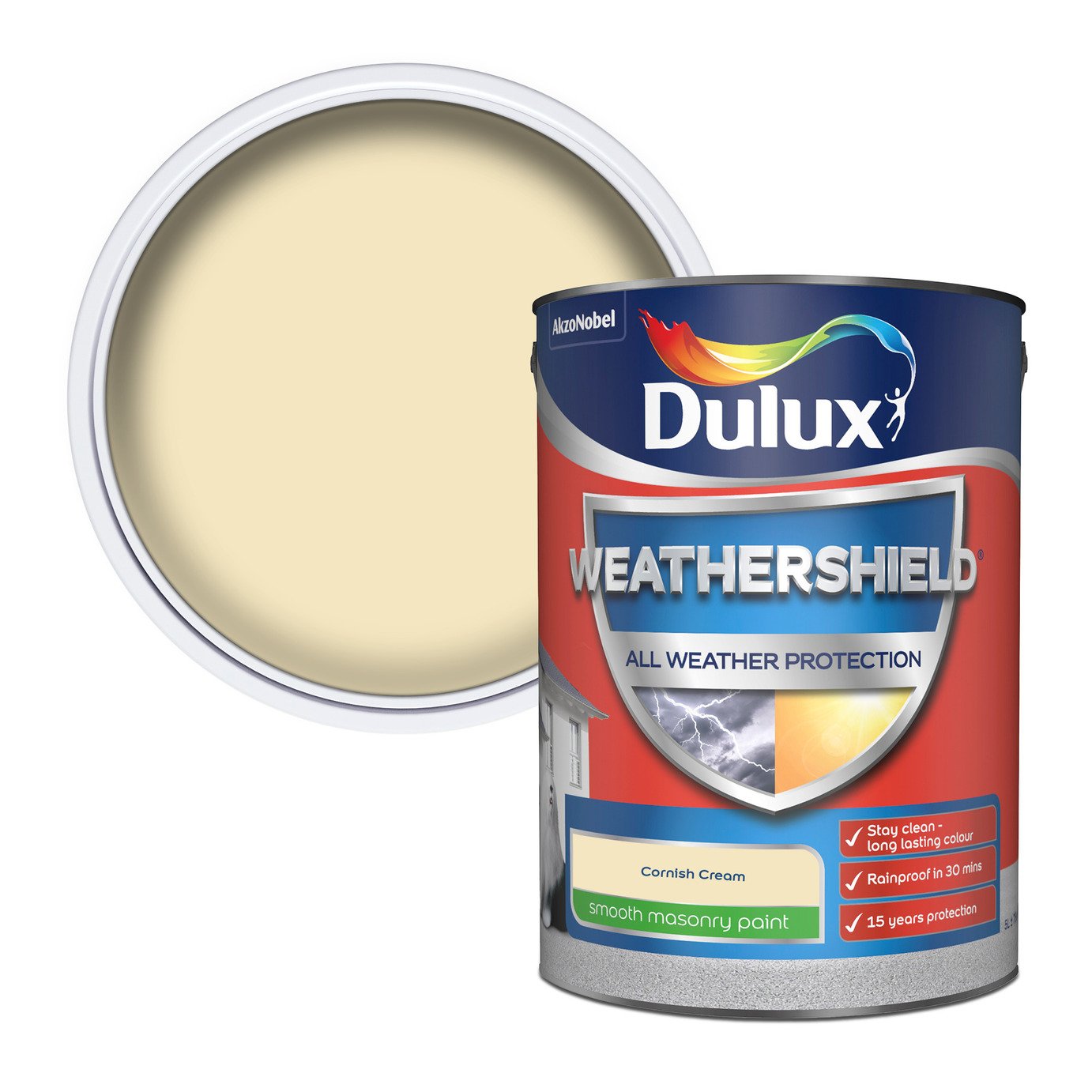 Dulux Weathershield Matt Paint 5L - Cornish Cream