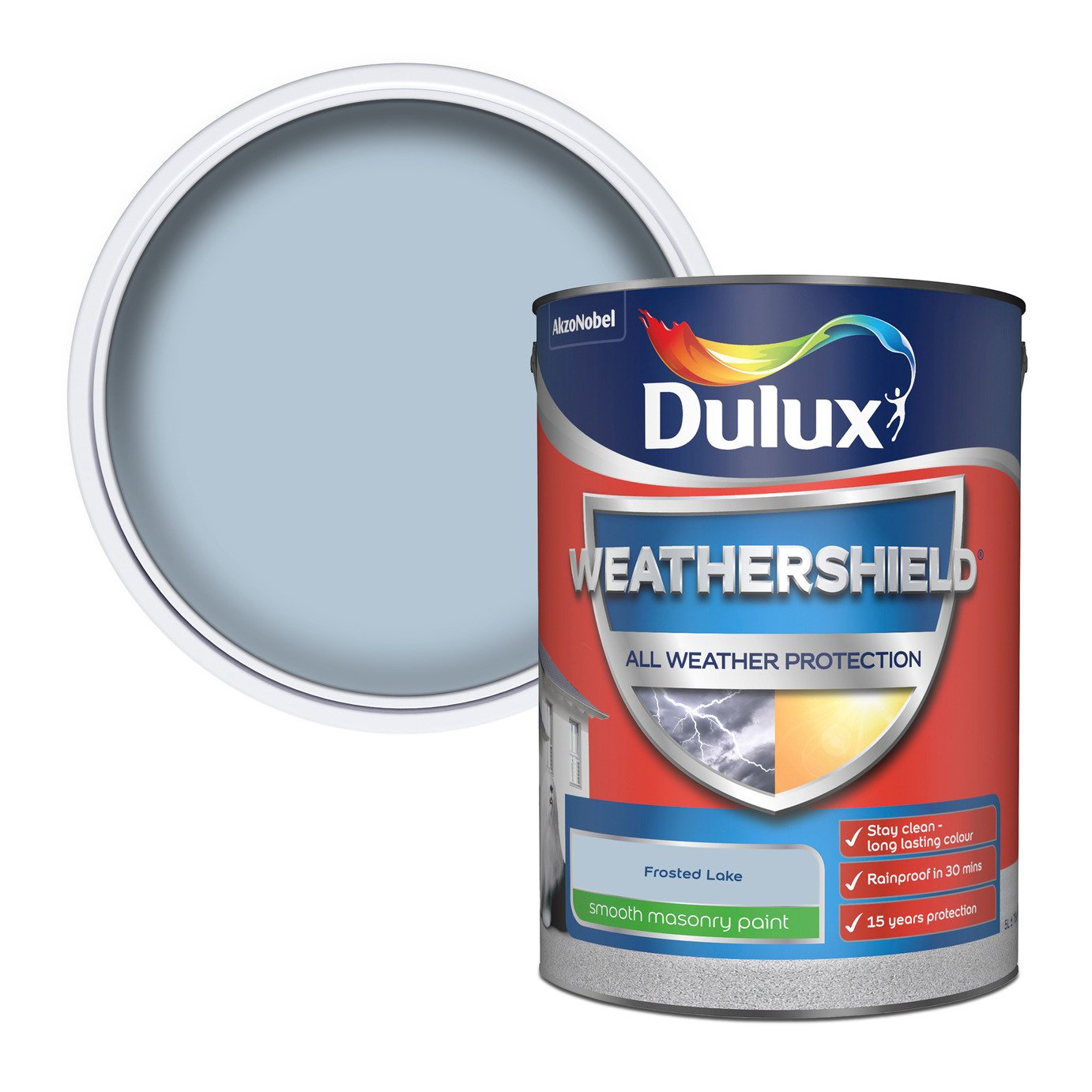 Dulux Weathershield All Weather Matt Paint 5L - Frosted Lake