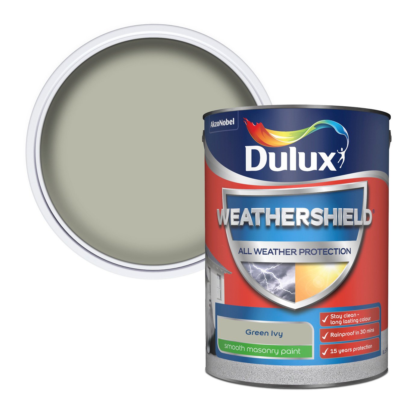 Dulux Weathershield All Weather Matt Paint 5L - Green Ivy