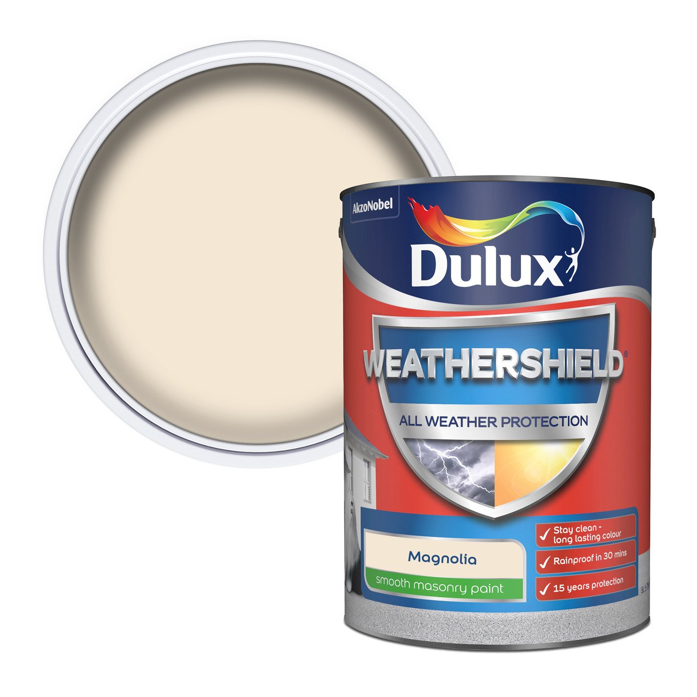 Dulux Weathershield All Weather Matt Paint 5L - Magnolia