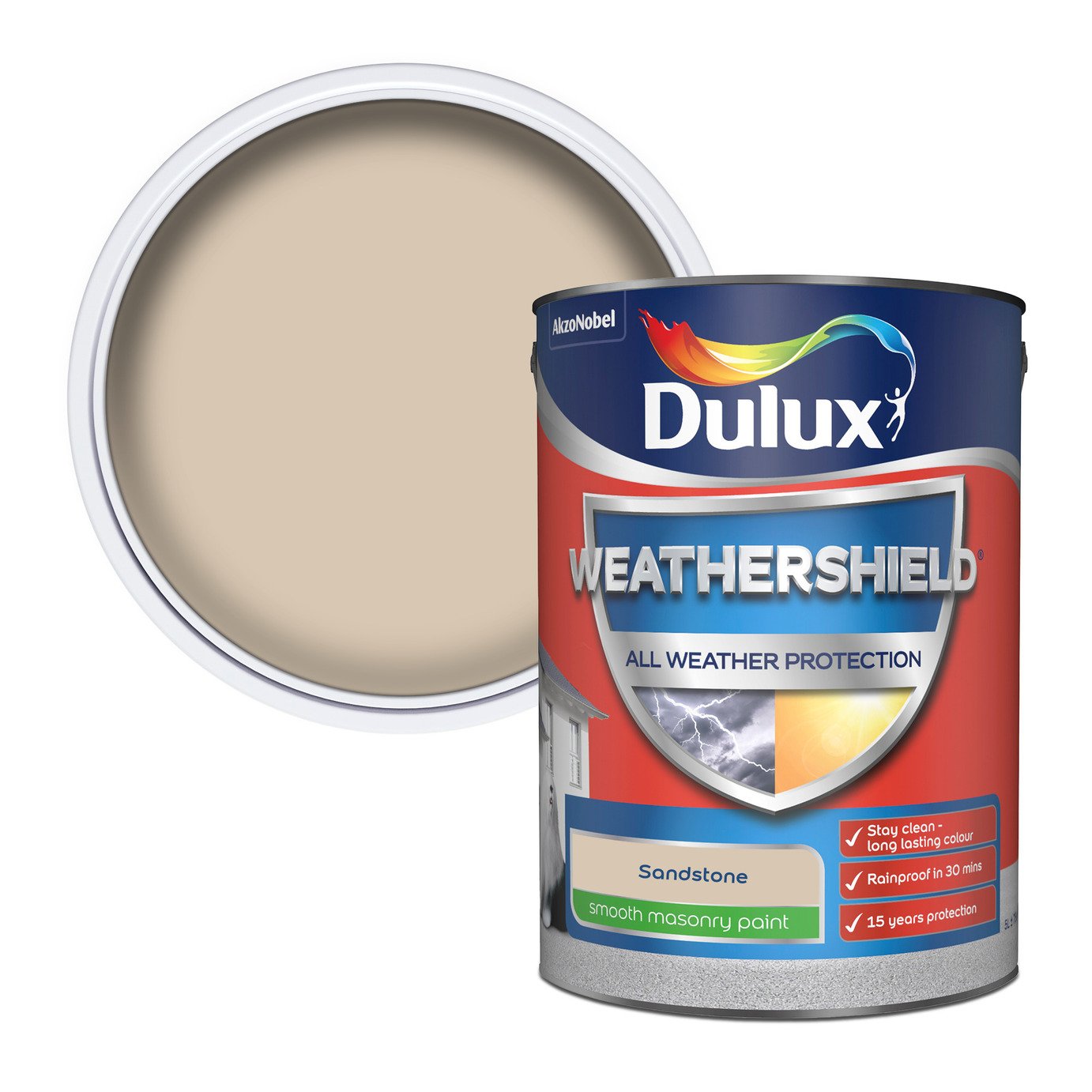 Dulux Weathershield All Weather Matt Paint 5L - Sandstone