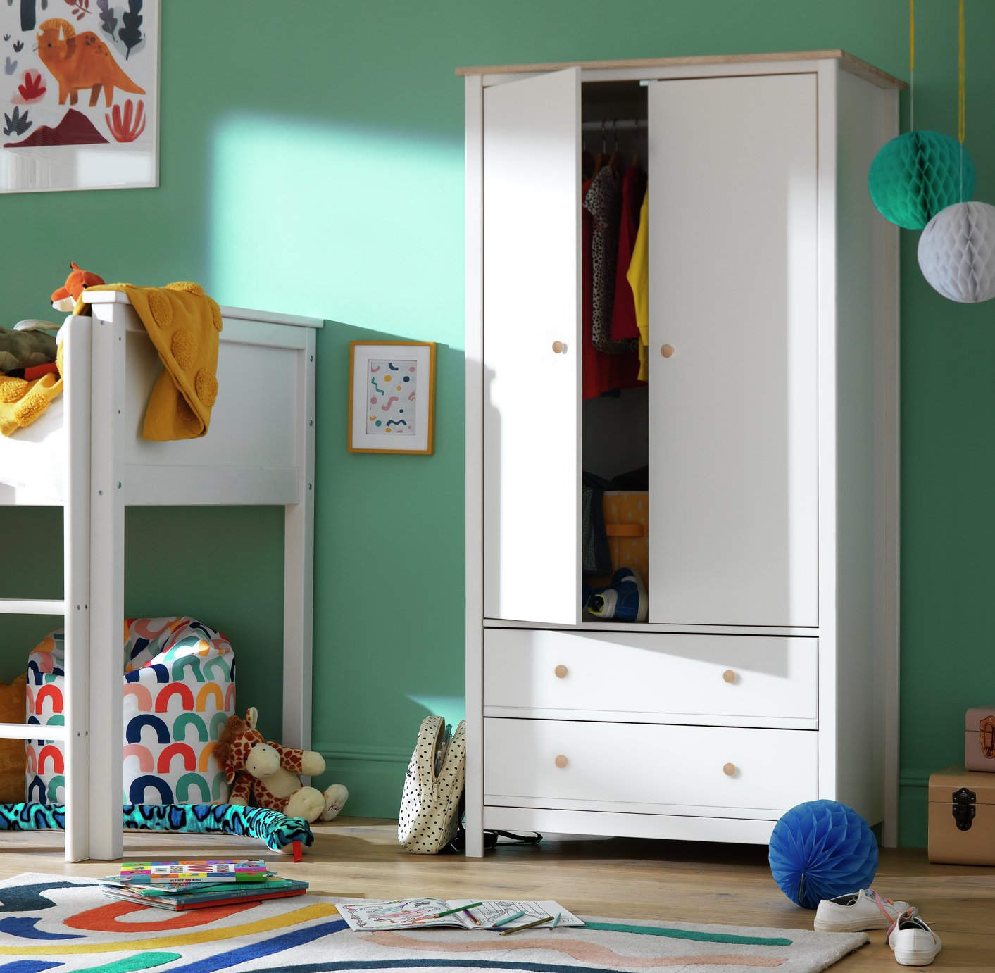 argos childrens wardrobe set