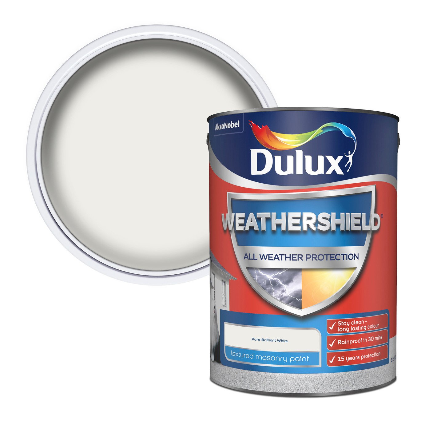 Dulux Weathershield All Weather Matt Paint 5L - White
