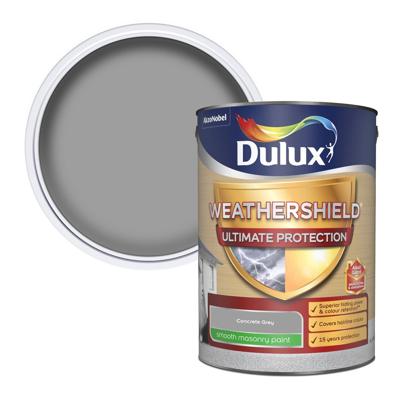 Dulux Weathershield Ultimate Protection Matt Paint 5L - Grey