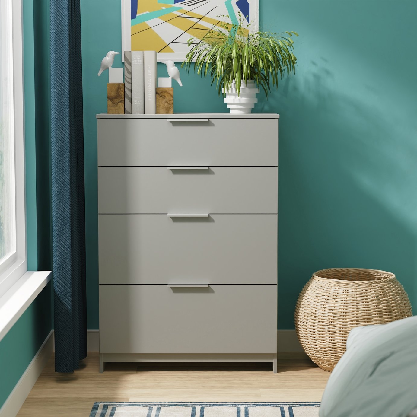 Livara Ready Assembled Orillia 4 Drawer Chest