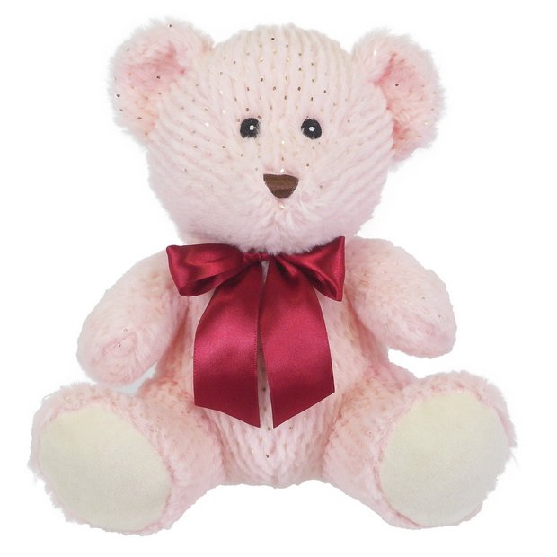 Buy 10inch Bear Soft Toy - Pink | Teddy bears and soft toys | Argos