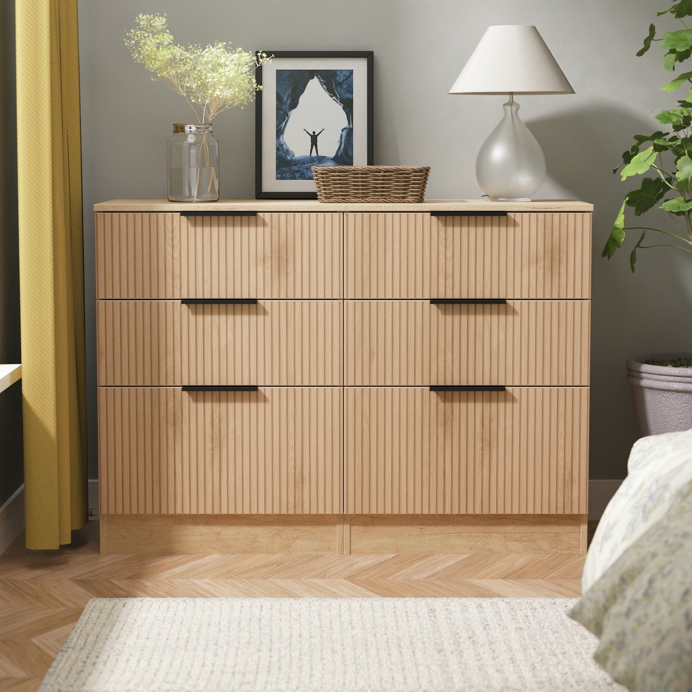 Livara Ready Assembled Tofino 6 Drawer Chest