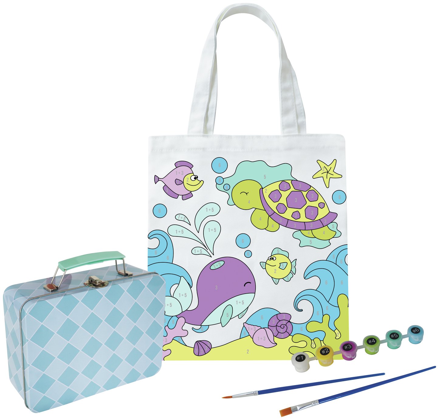 Chad Valley Be U Ocean Paint By Numbers Tote