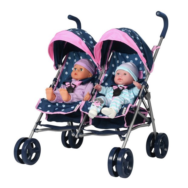 Argos double dolls pram online