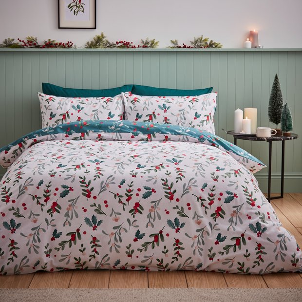 Buy Catherine Lansfield Cotton Christmas Bedding Set Double Duvet cover sets Argos