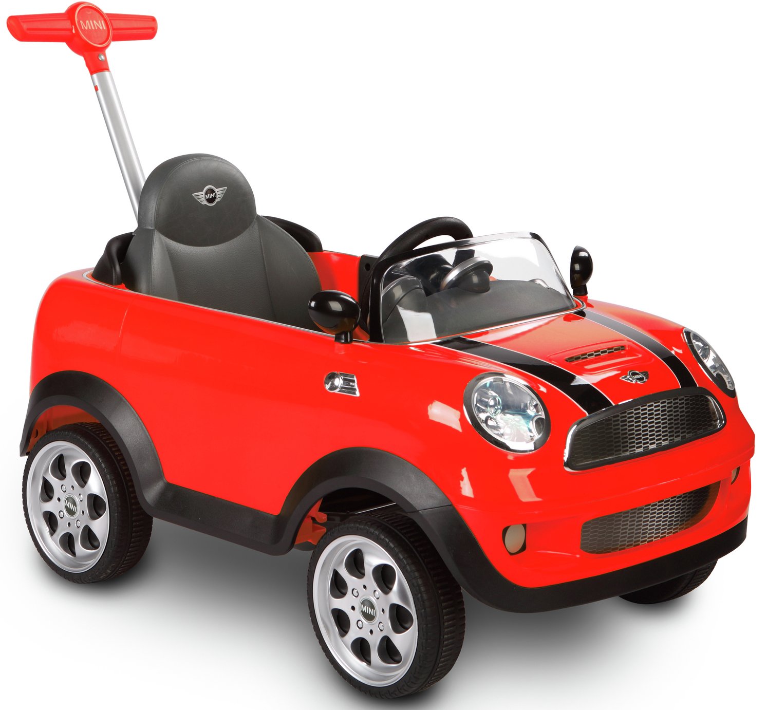 Rollplay Mini Cooper Push Car with Parental Handle - Red
