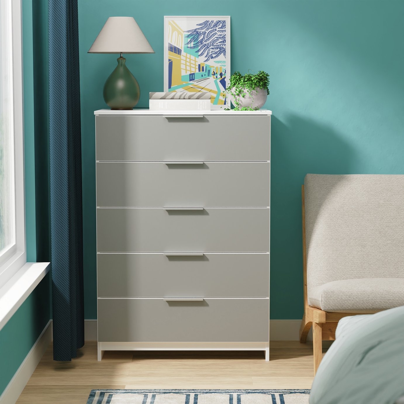 Livara Ready Assembled Orillia 5 Drawer Chest
