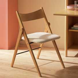 Habitat Zepher Fabric Dining Chair - Light wood