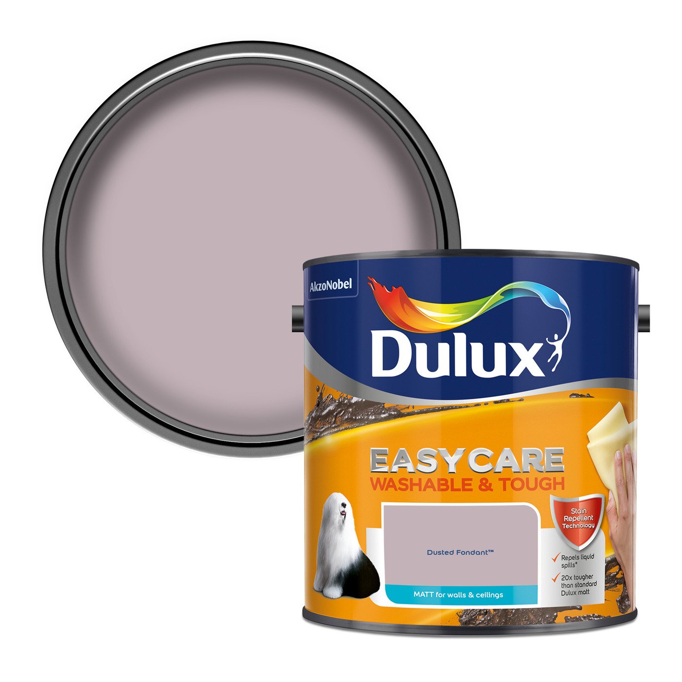 Dulux Easycare Washable & Tough Matt Dusted Fondant - 2.5L