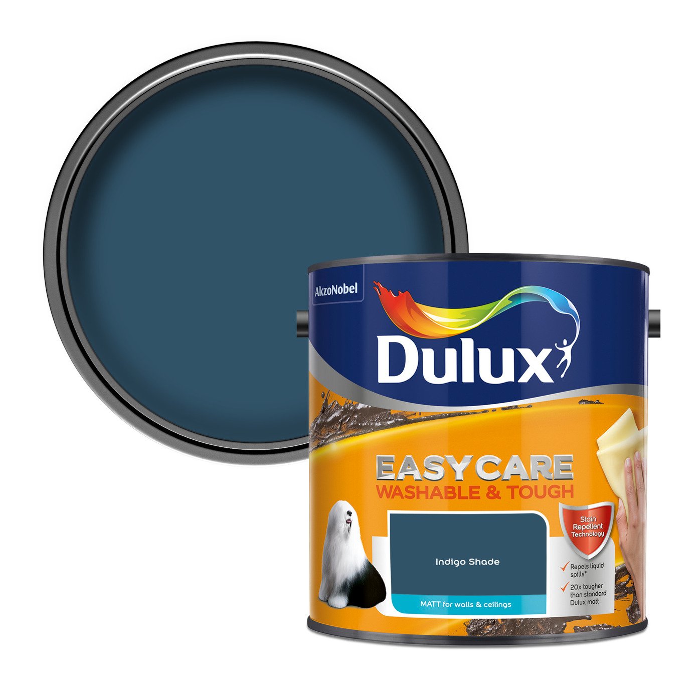 Dulux Easycare Washable & Tough Matt Indigo Shade - 2.5L