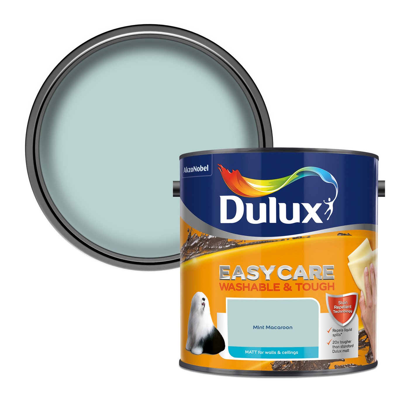 Dulux Easycare Washable & Tough Matt Mint Macaroon - 2.5L