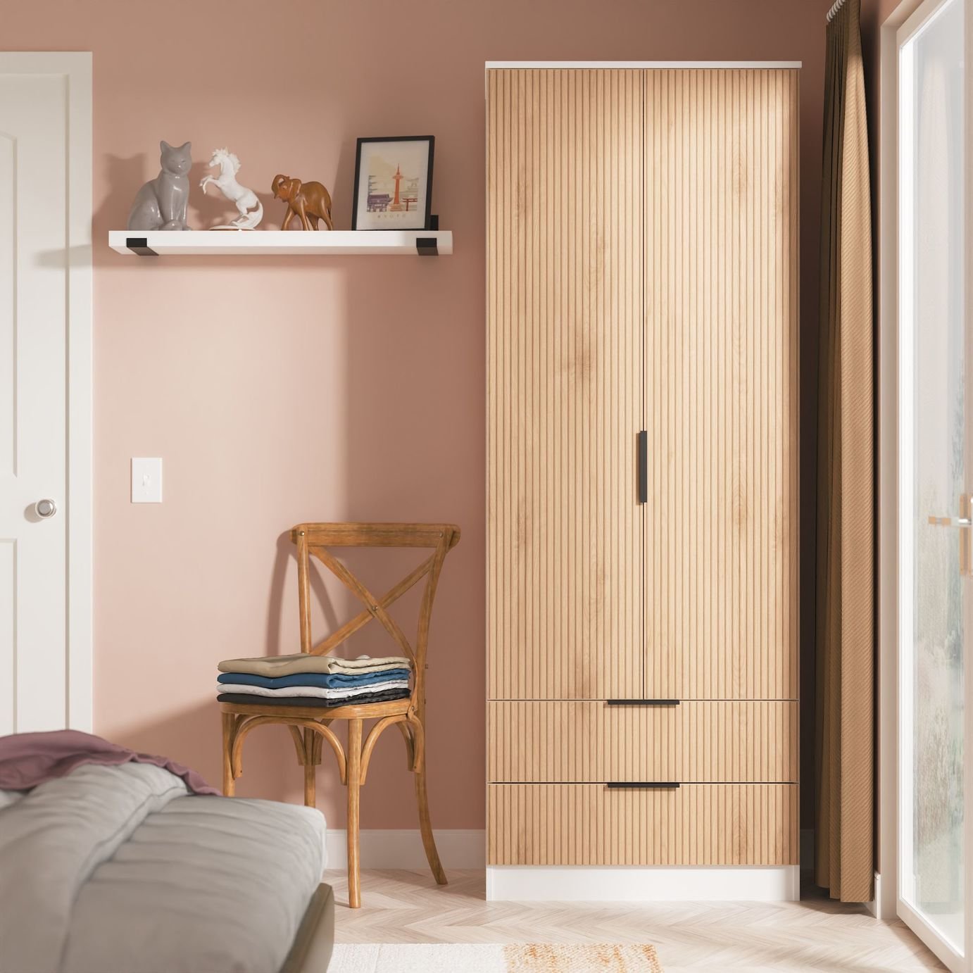 Welcome Tofino 2 Door 2 Drawer Wardrobe