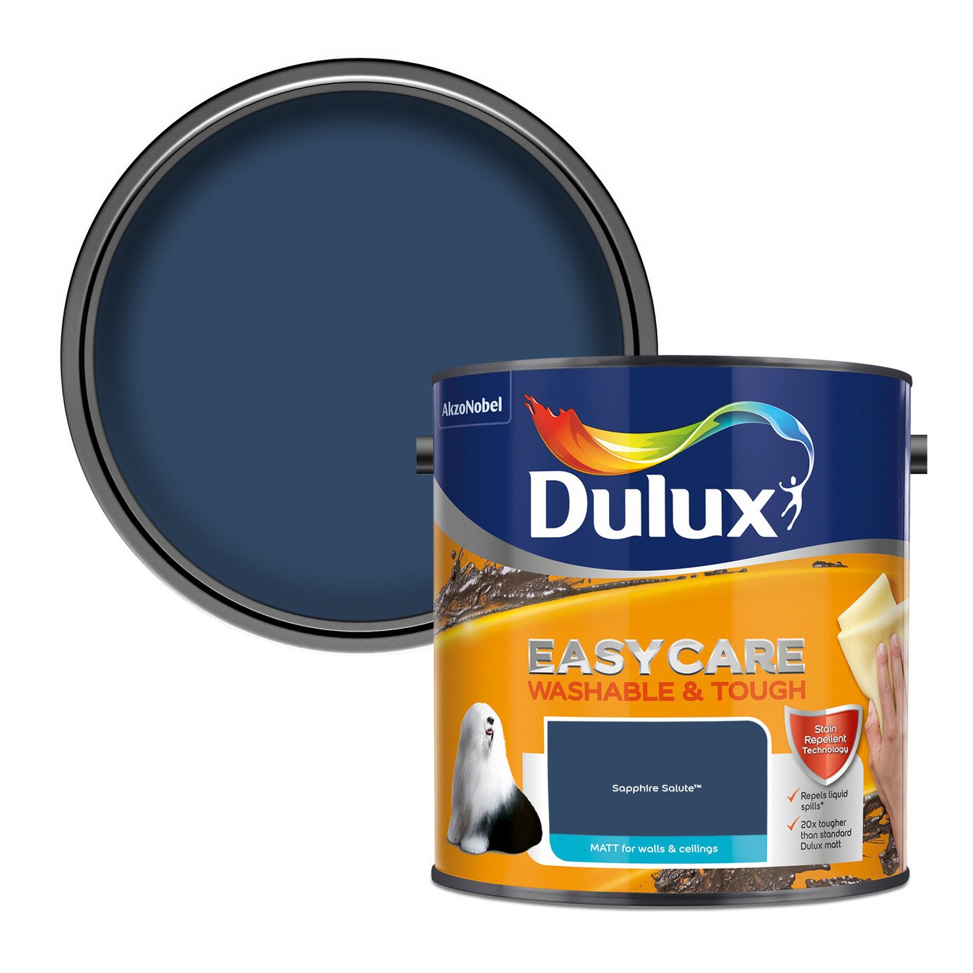 Dulux Easycare Washable & Tough Matt Sapphire Salute – 2.5L