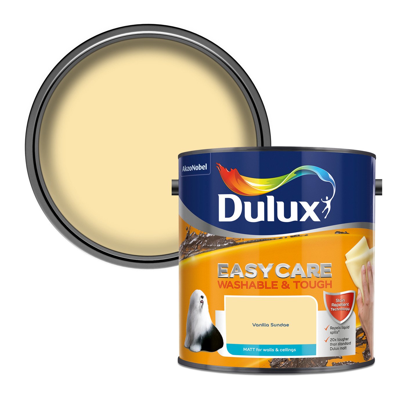 Dulux Easycare Washable & Tough Matt Vanilla Sundae – 2.5L
