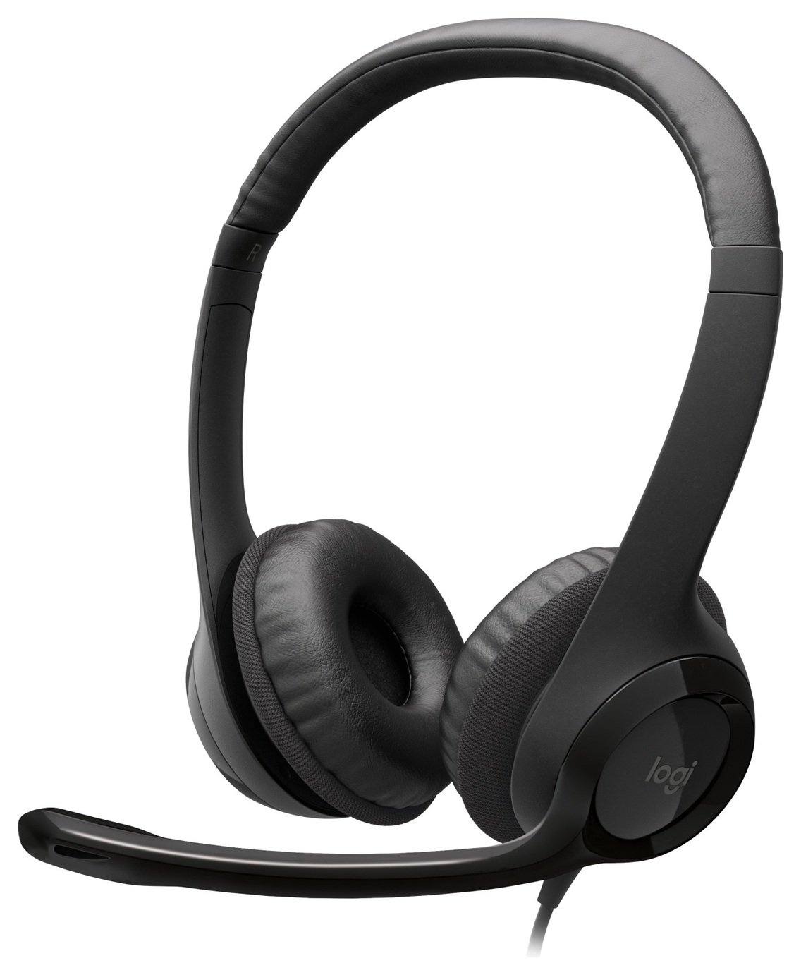 Logitech H390 Laptop and PC Wired Headset - Black