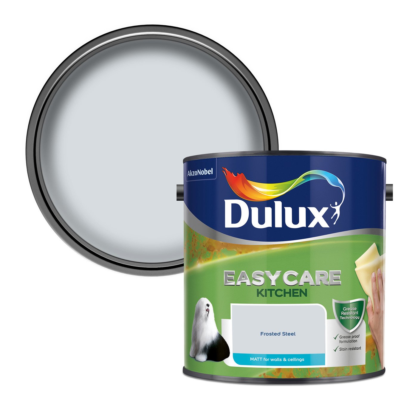 Dulux Easycare Kitchen Matt Frosted Steel - 2.5L