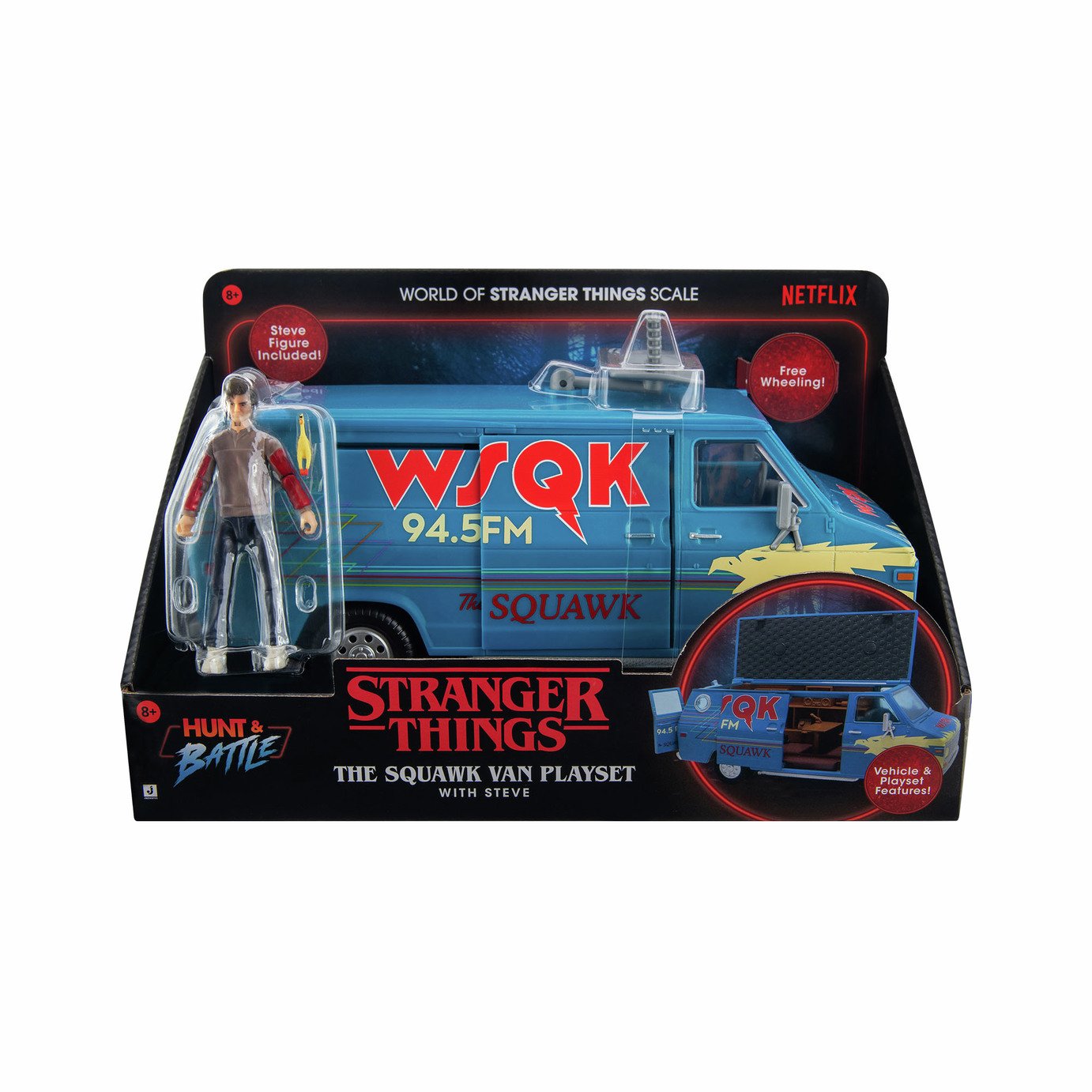 Stranger Things Inch WSQK Van Playset