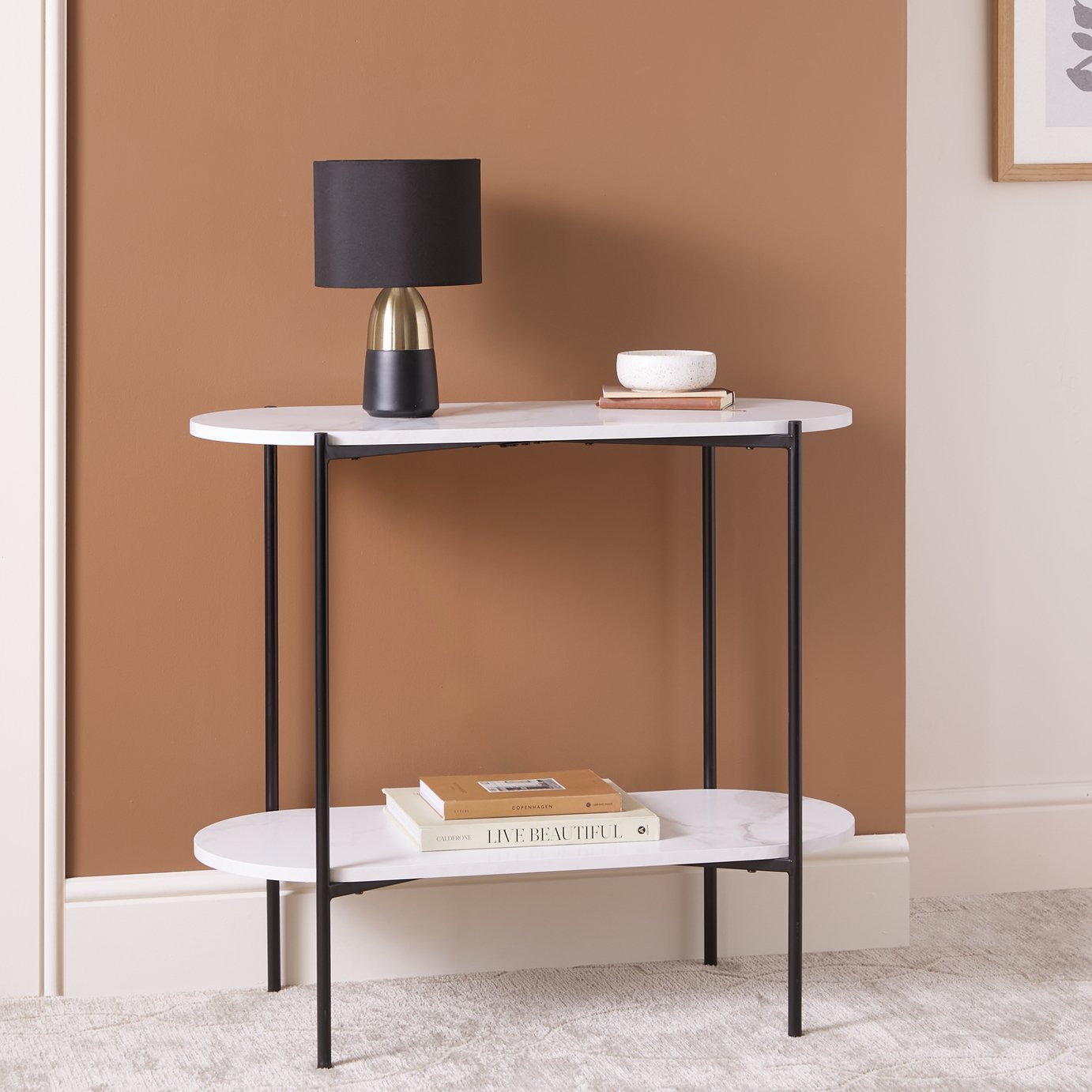 Argos Home Jules Console table - White