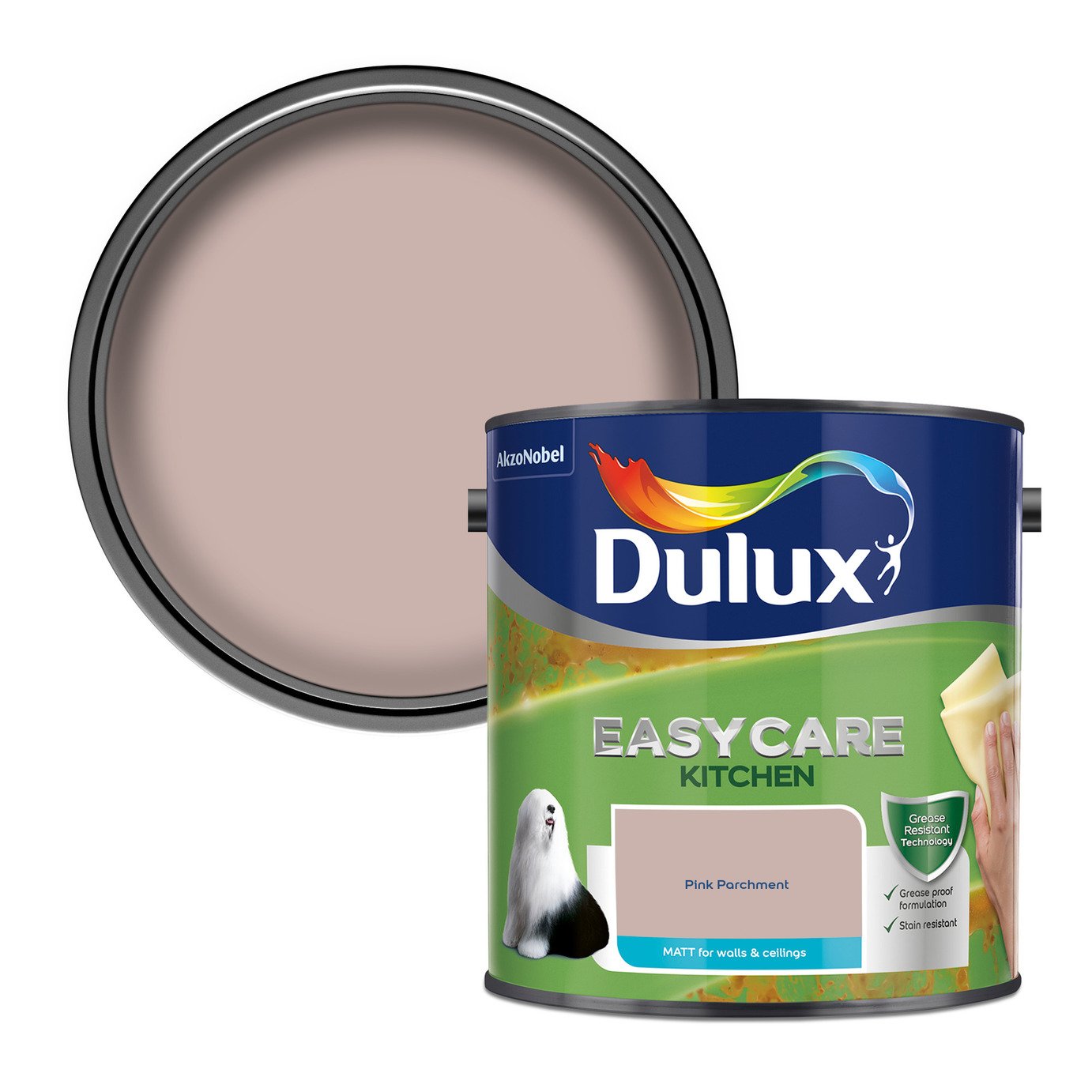 Dulux Easycare Kitchen Matt Pink Parchment - 2.5L