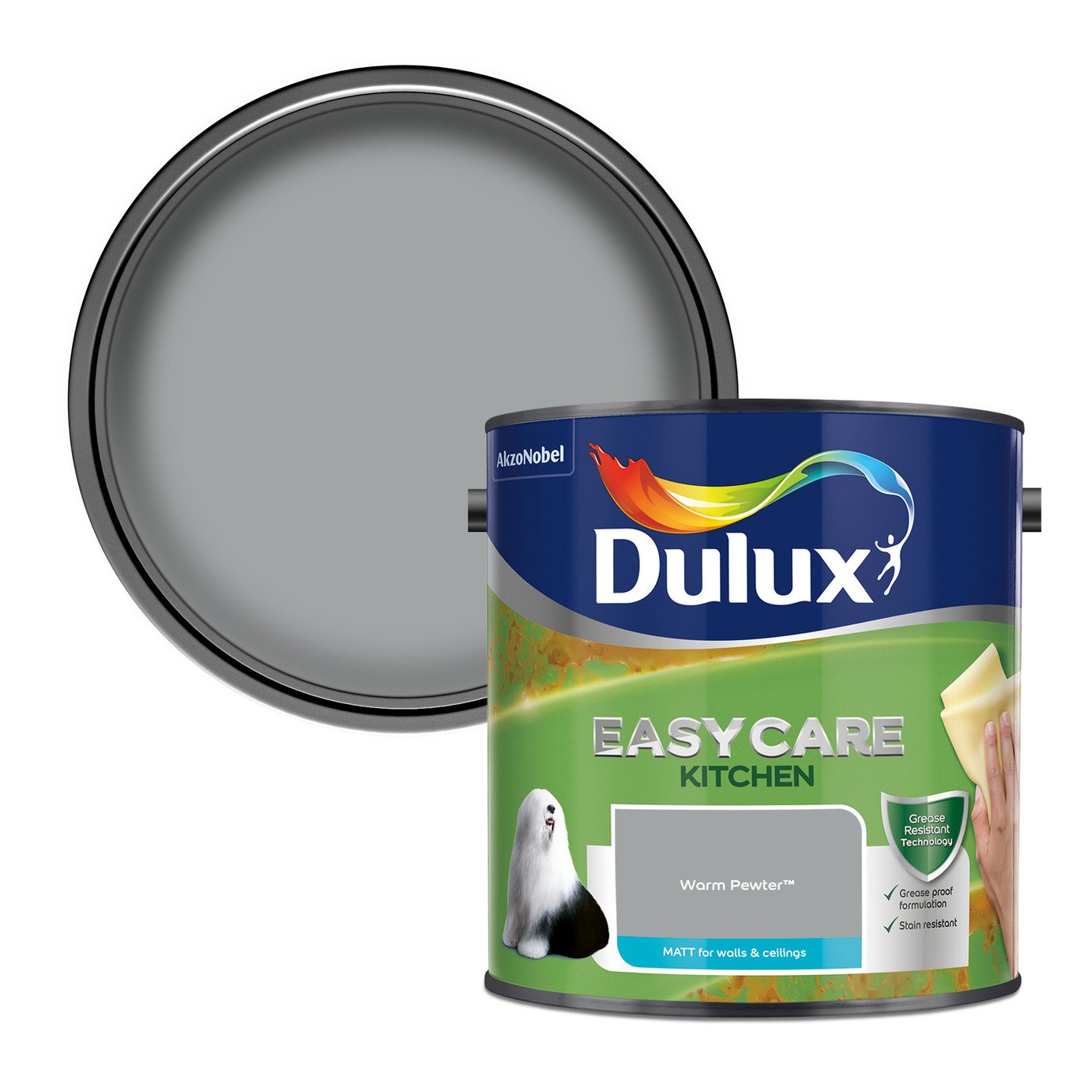 Dulux Easycare Kitchen Matt Warm Pewter - 2.5L