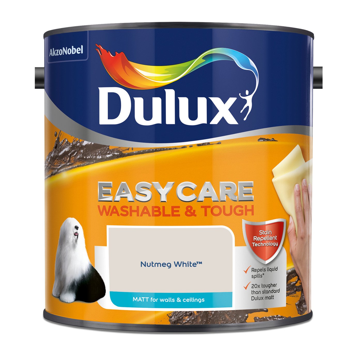 Dulux Easycare Washable & Tough Matt Nutmeg White - 2.5L