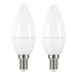 Argos Home 3.4W LED Candle Dimmable E14 Light Bulb - 2 Pack