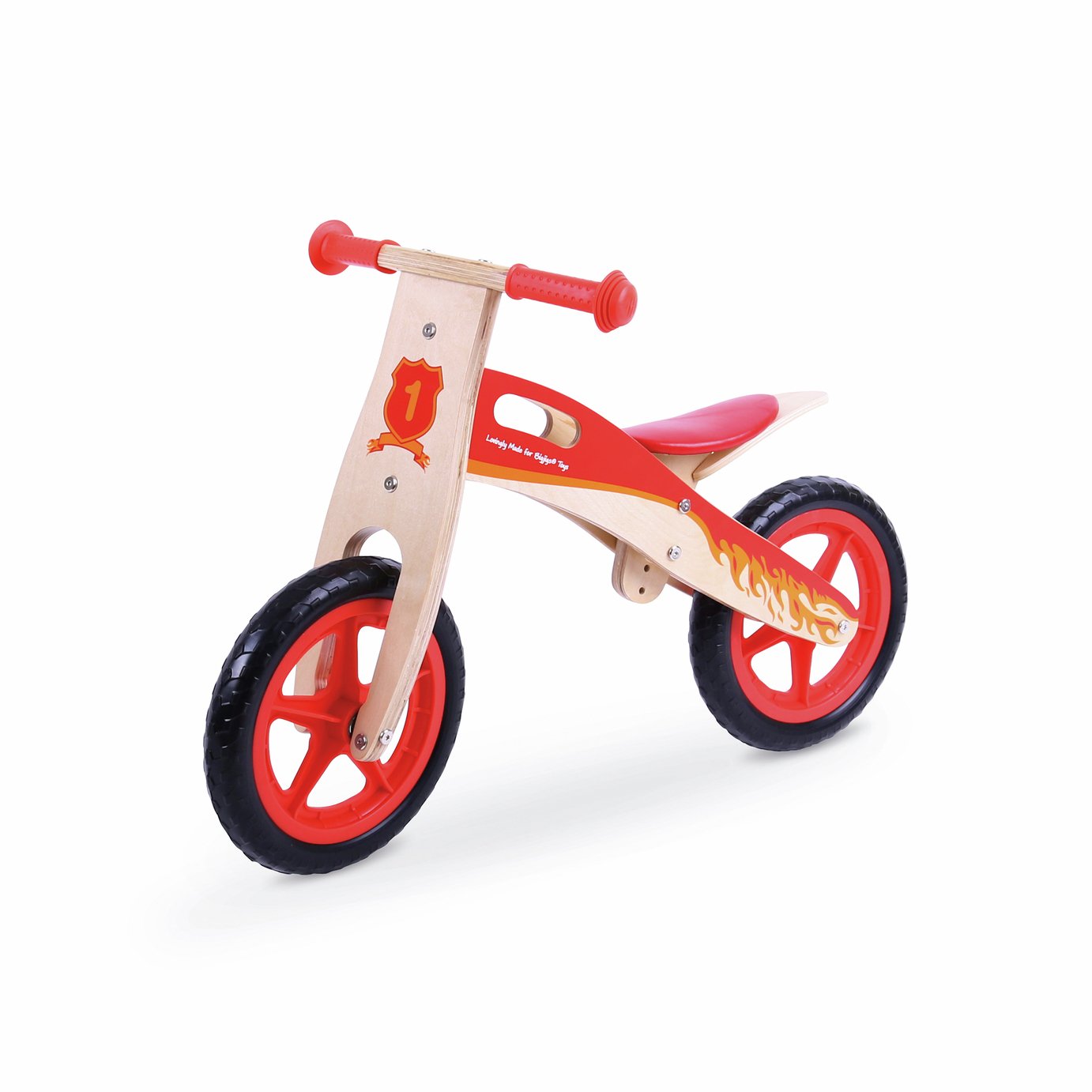 BIGJIGS Toys Kids Balance Bike - Red