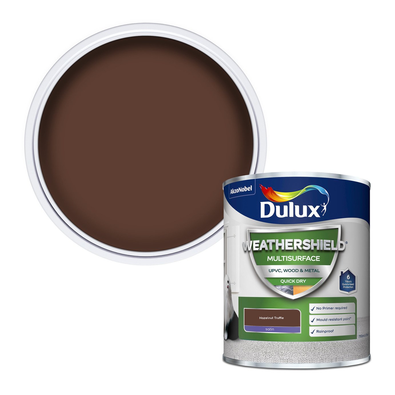 Dulux Weathershield Multisurface Hazelnut Truffle  -750ml