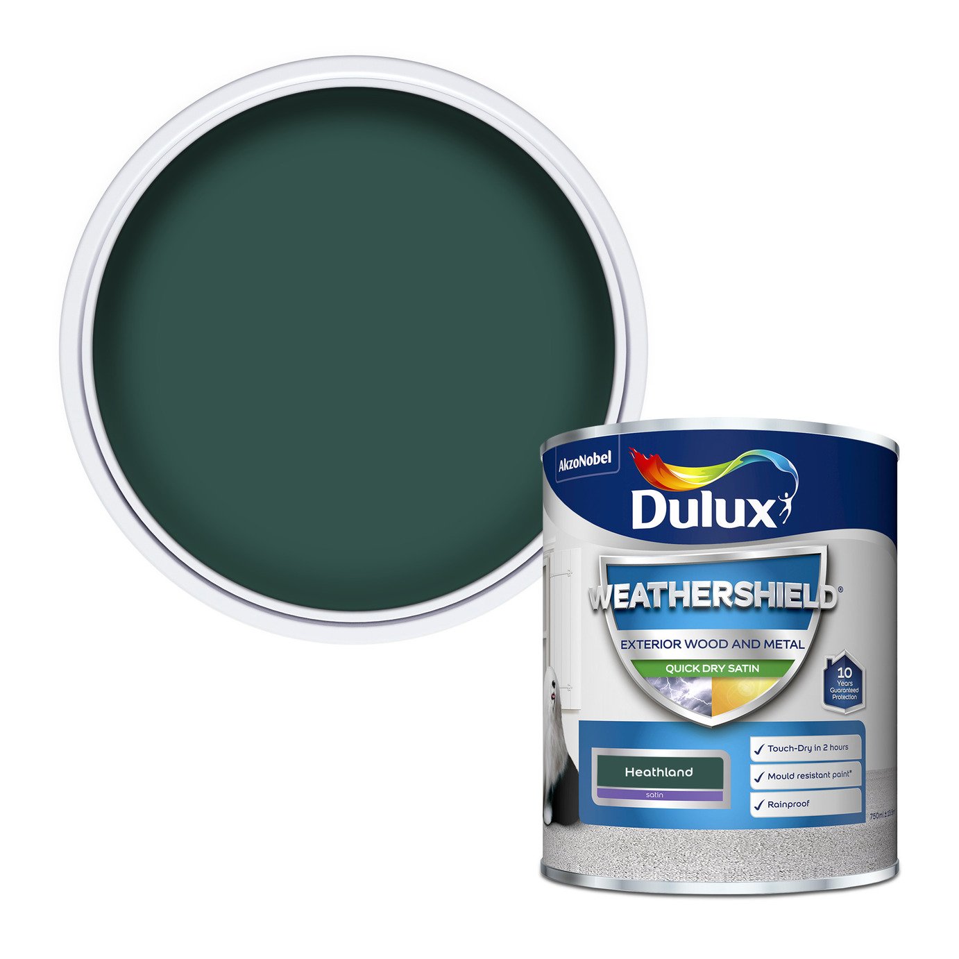 Dulux Weathershield Quick Dry Satin Heathland - 750ml