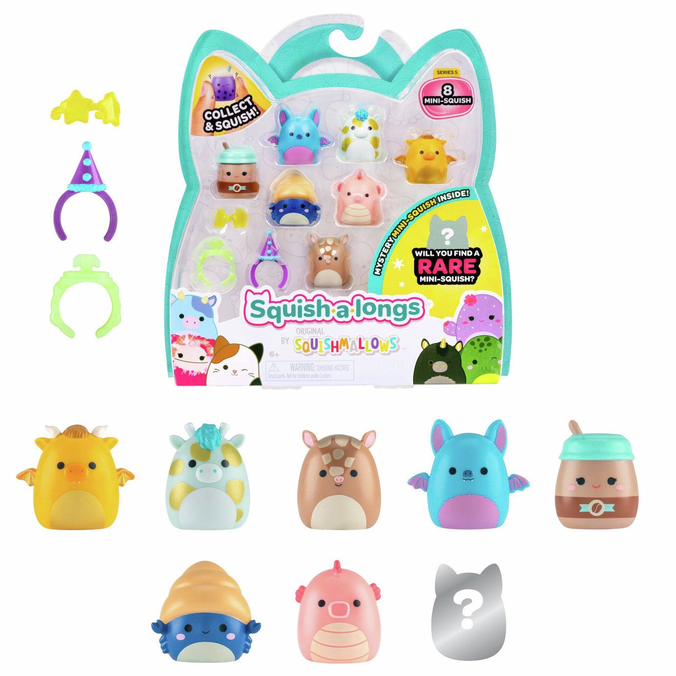 Squish-a-longs Style 4 Wave 5 Collectibles - Pack of 8